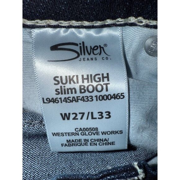 Silver Jeans Co Suki Slim Boot Curvy Mid Rise Jeans Size 27 - Picture 11 of 14